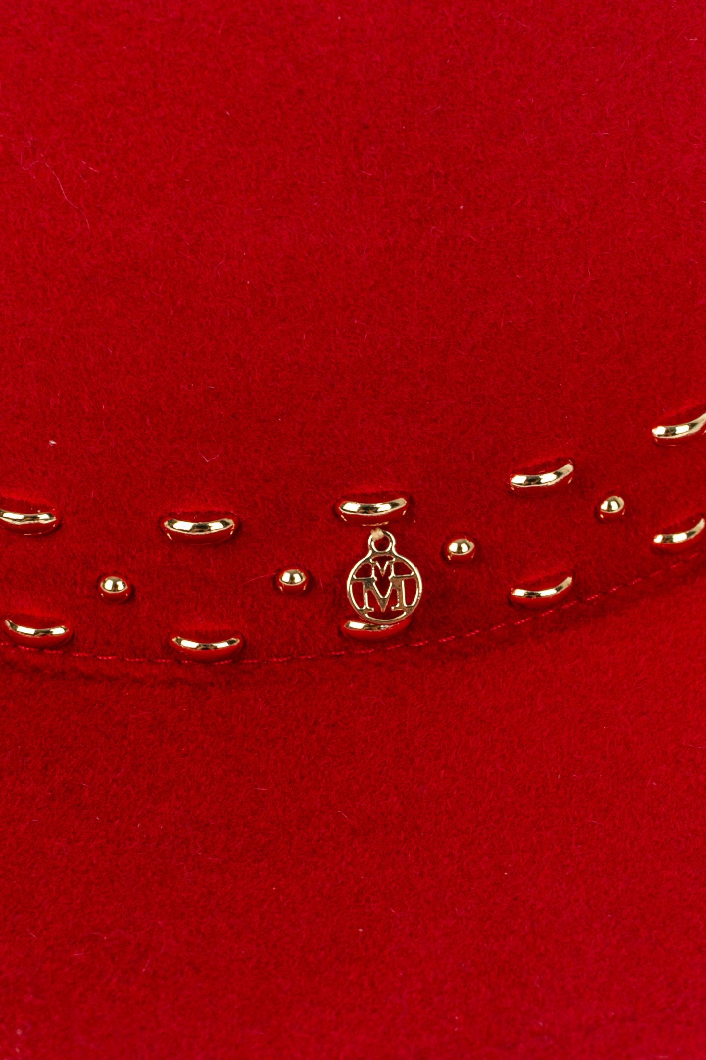 Cappello rosso Maison Michel In condizioni ottime in vendita a SAINT-OUEN-SUR-SEINE, FR