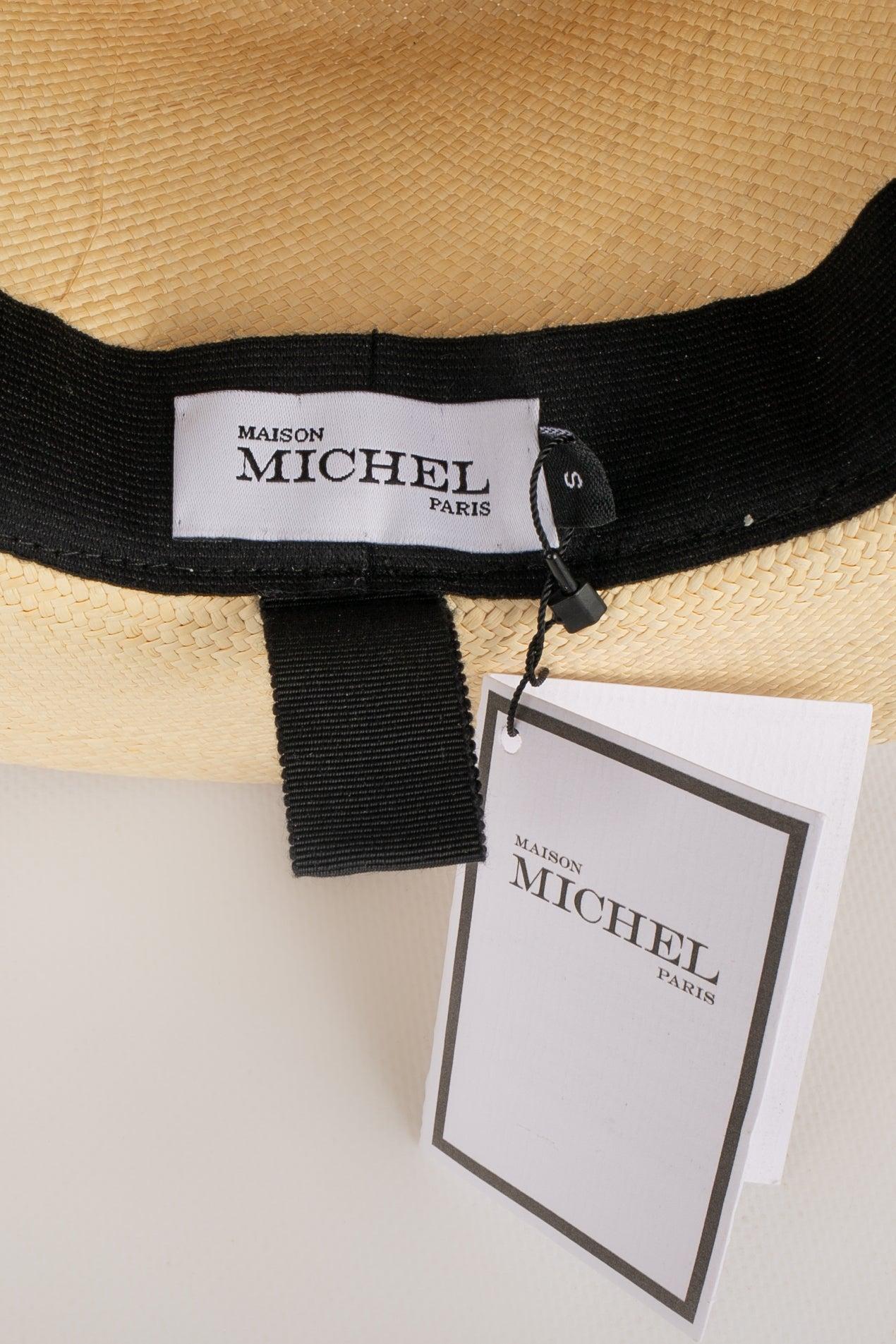 Chapeau de paille de la Maison Michel avec tissage Classic Brisa en vente 5