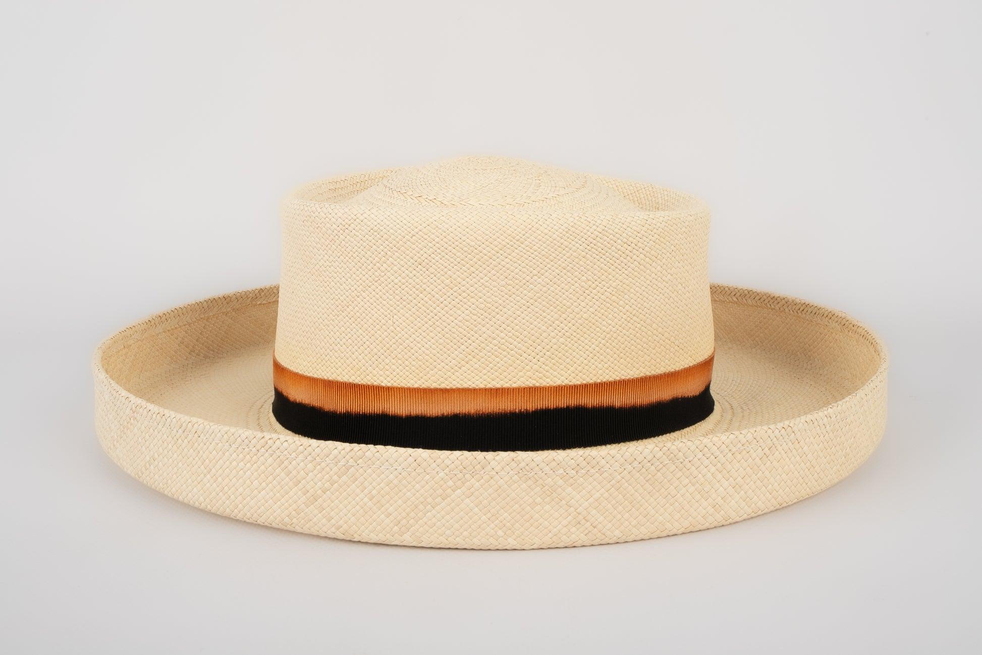 Chapeau de paille de la Maison Michel avec tissage Classic Brisa Pour femmes en vente