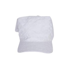Maison Michel White Cotton Foulard Hat / Cap