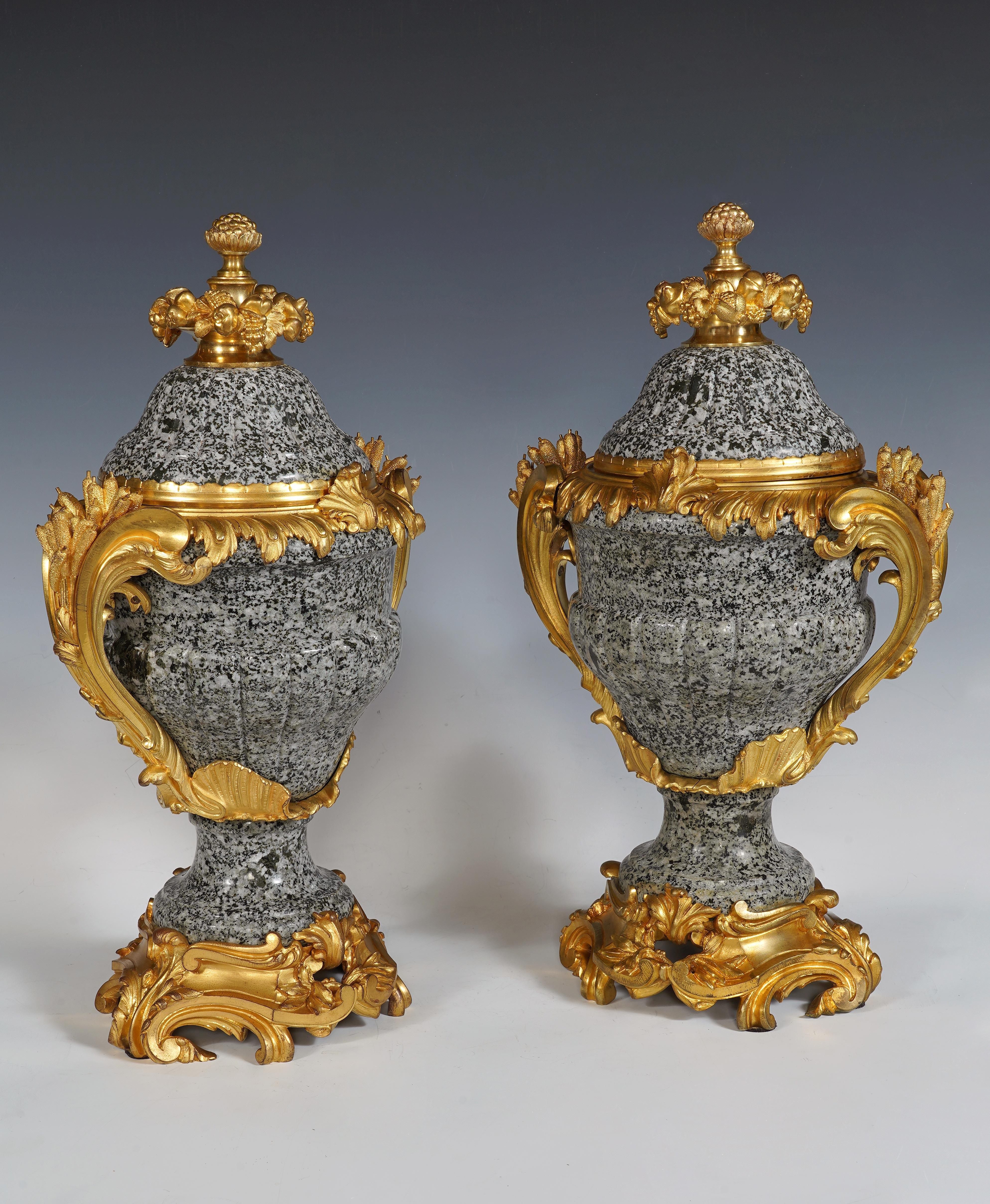 Napoleon III Maison Millet, Pair of Cassolettes, France, circa 1870 For Sale