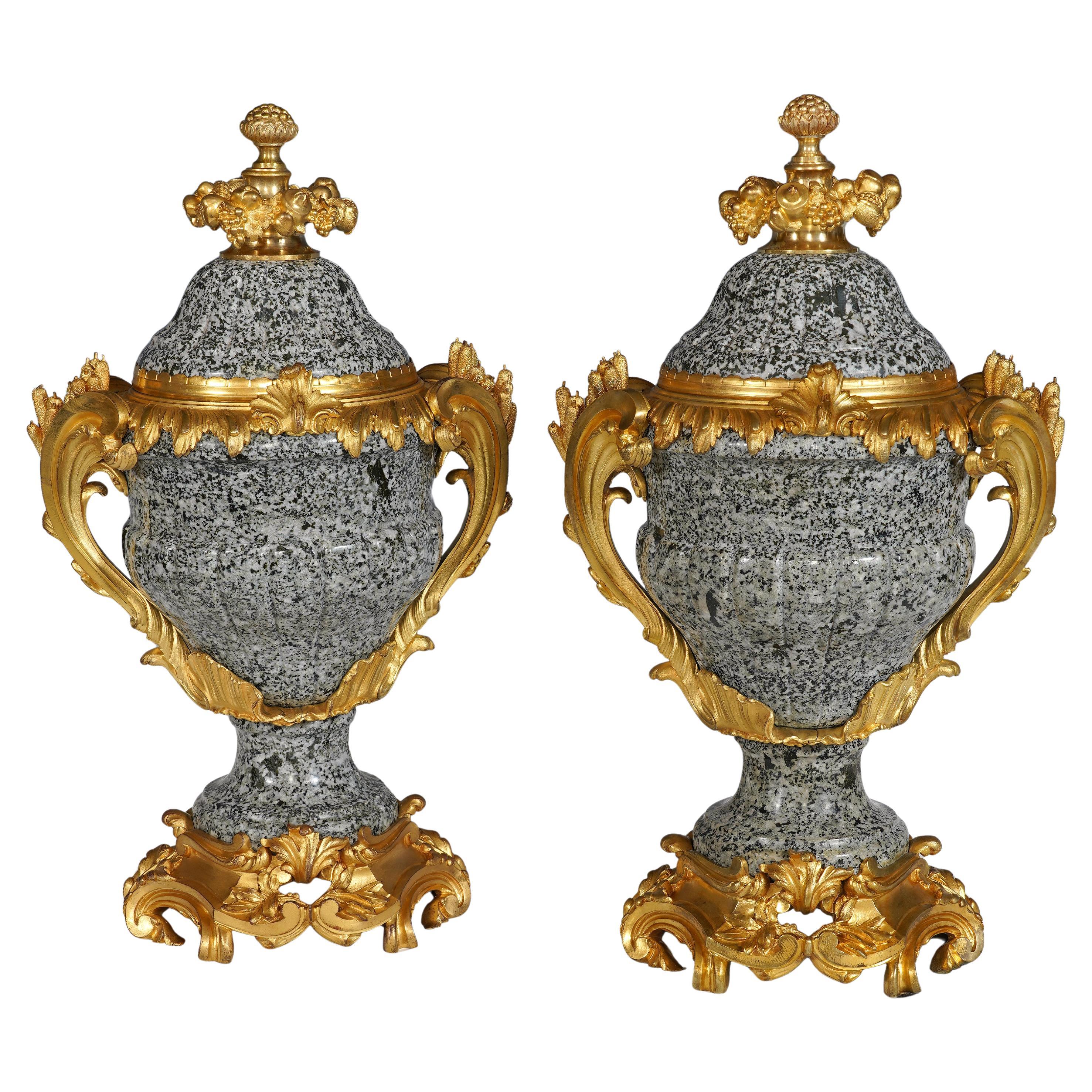 Maison Millet, Pair of Cassolettes, France, circa 1870 For Sale