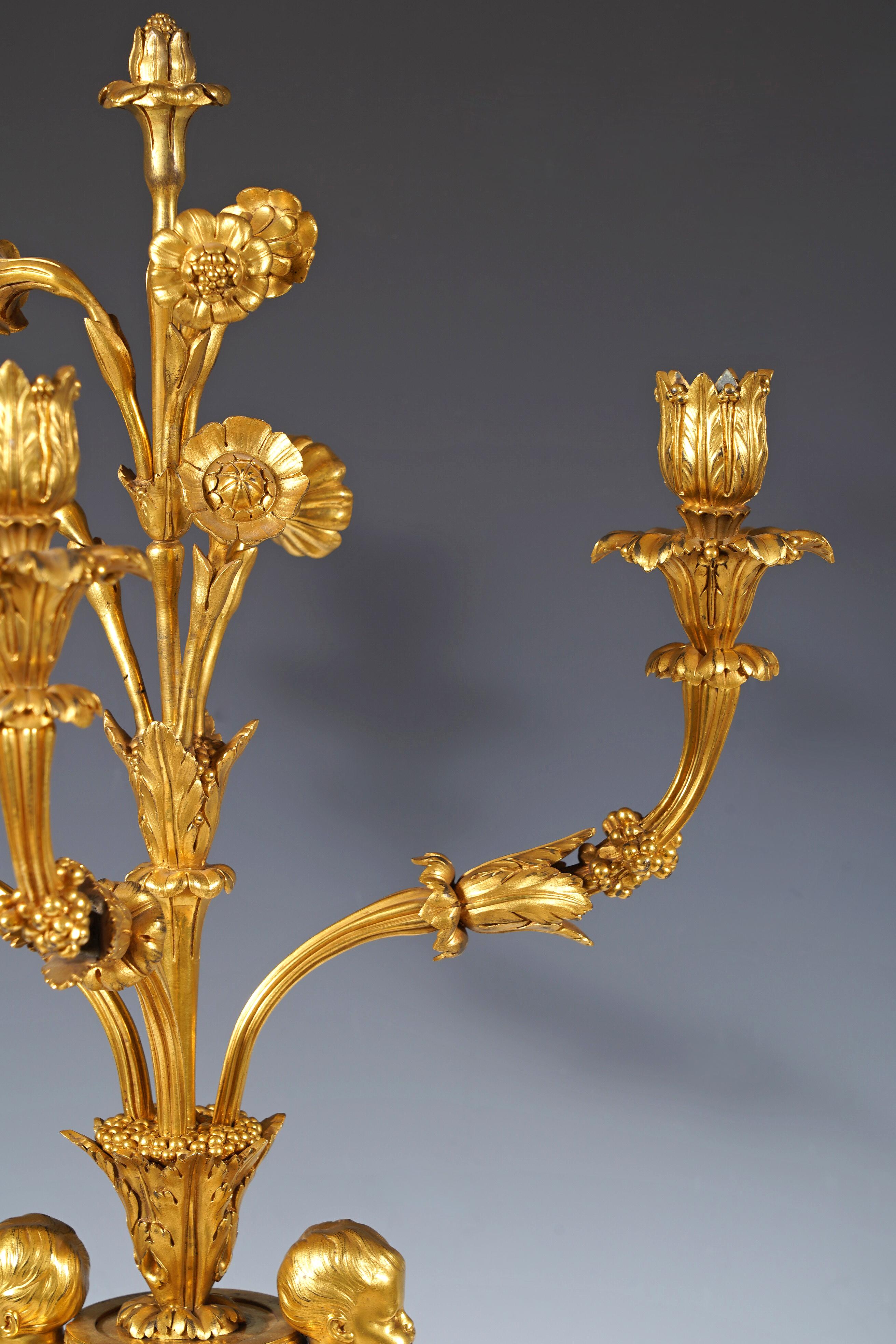 Maison Millet, Coppia di candelabri 