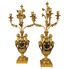 Maison Millet, Pair of “ Tritons” Candelabras, France, Circa 1870