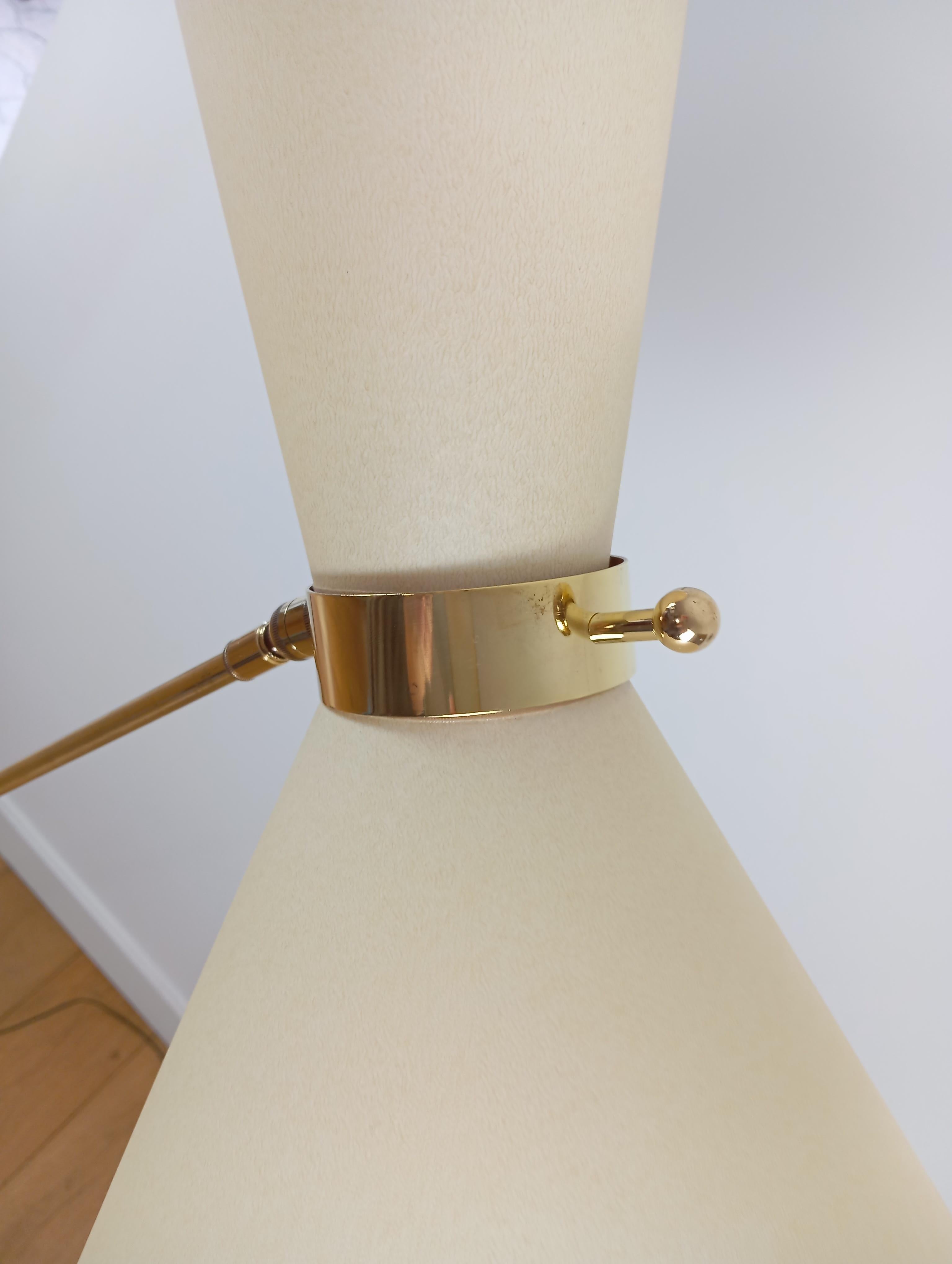 French Maison Monix articulated floor lamp, circa 1950 For Sale