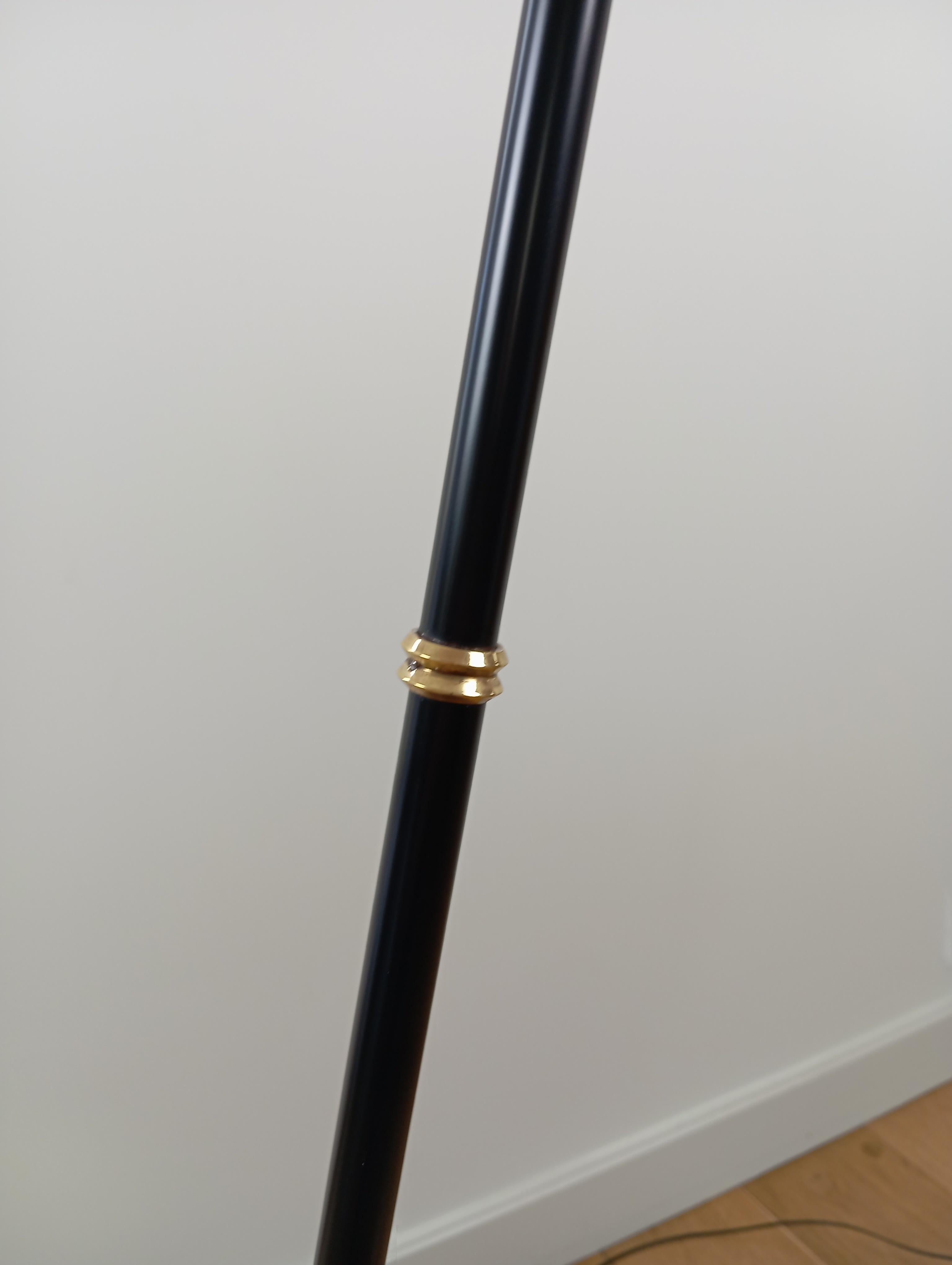 Metal Maison Monix articulated floor lamp, circa 1950 For Sale