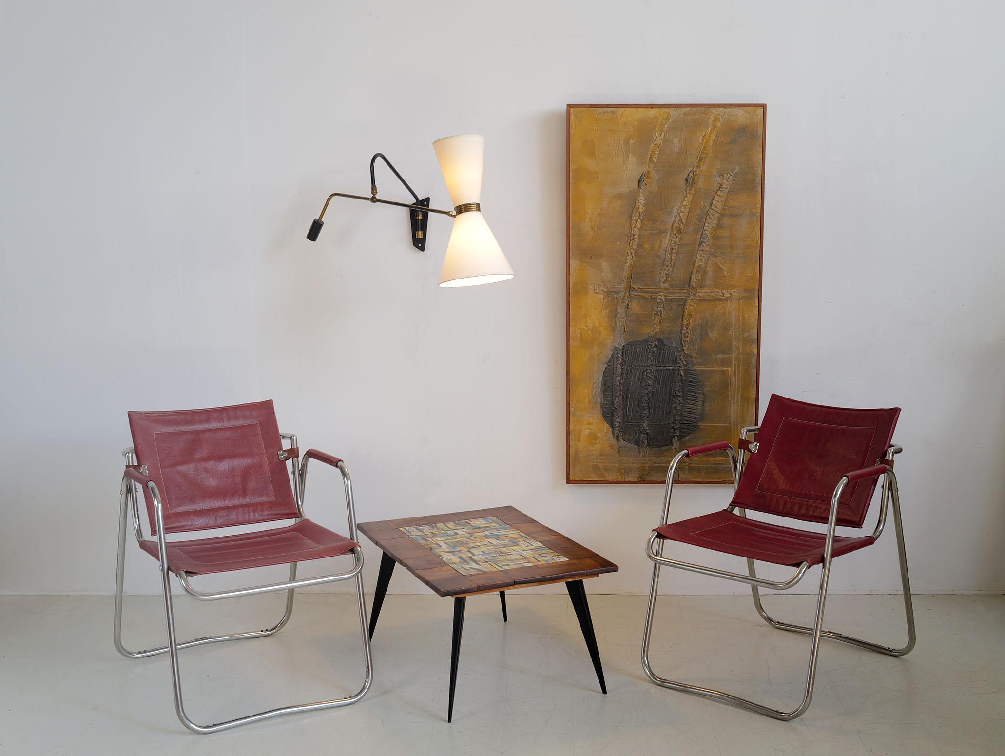 Maison Monix, Lampada da parete Diabolo con pendolo, Francia 1960 in vendita 3