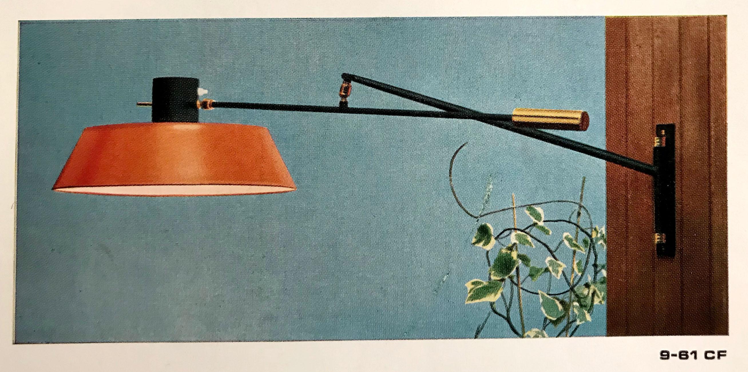 Maison Monix, Lampada da parete Diabolo con pendolo, Francia 1960 in vendita 4