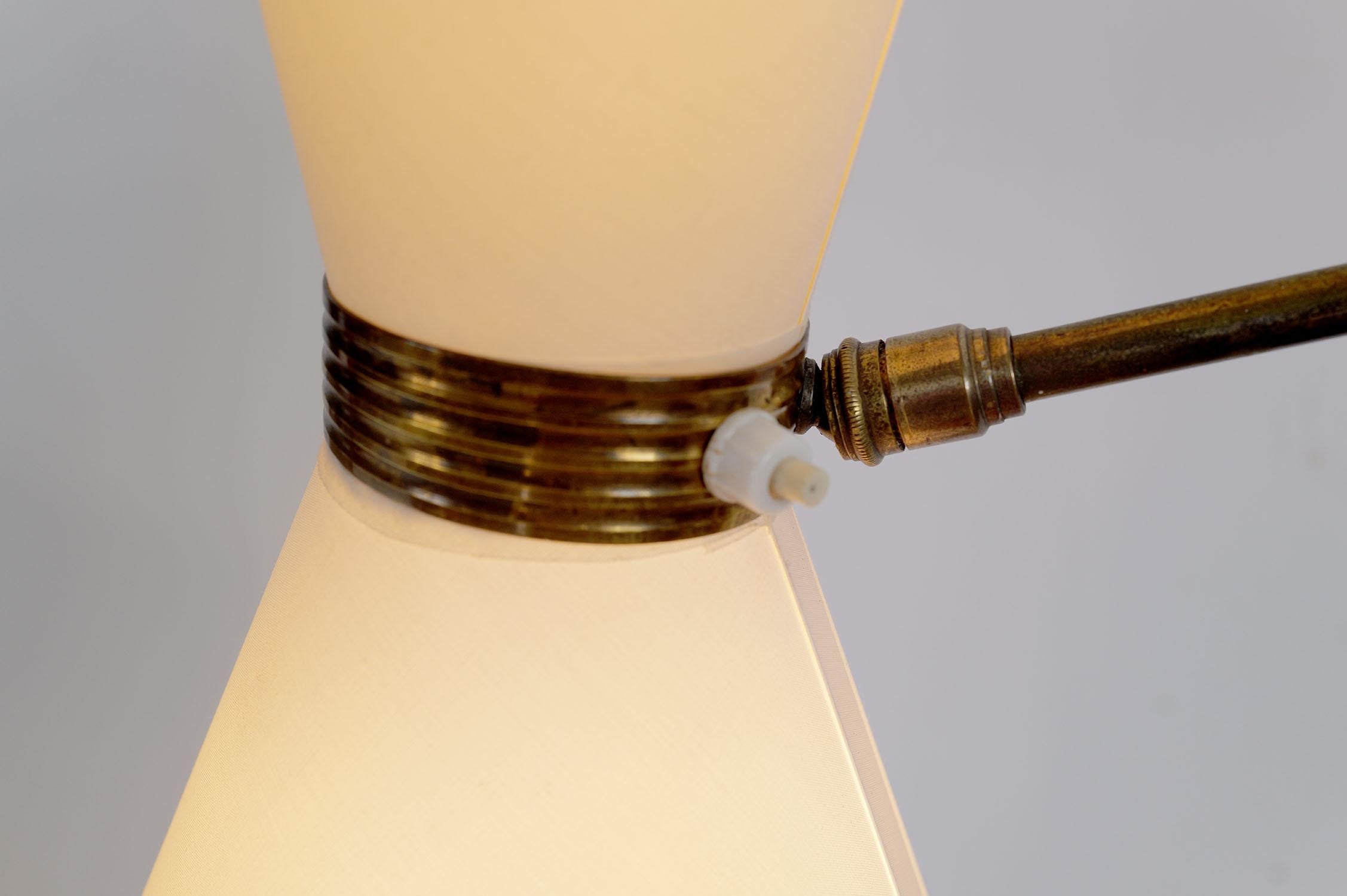 Metallo Maison Monix, Lampada da parete Diabolo con pendolo, Francia 1960 in vendita