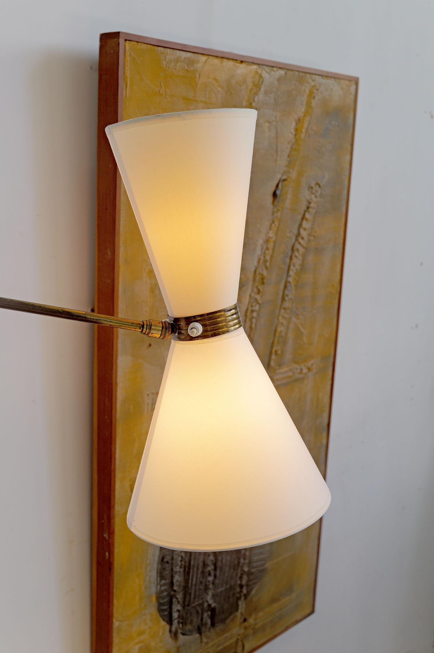 Maison Monix, Lampada da parete Diabolo con pendolo, Francia 1960 in vendita 1