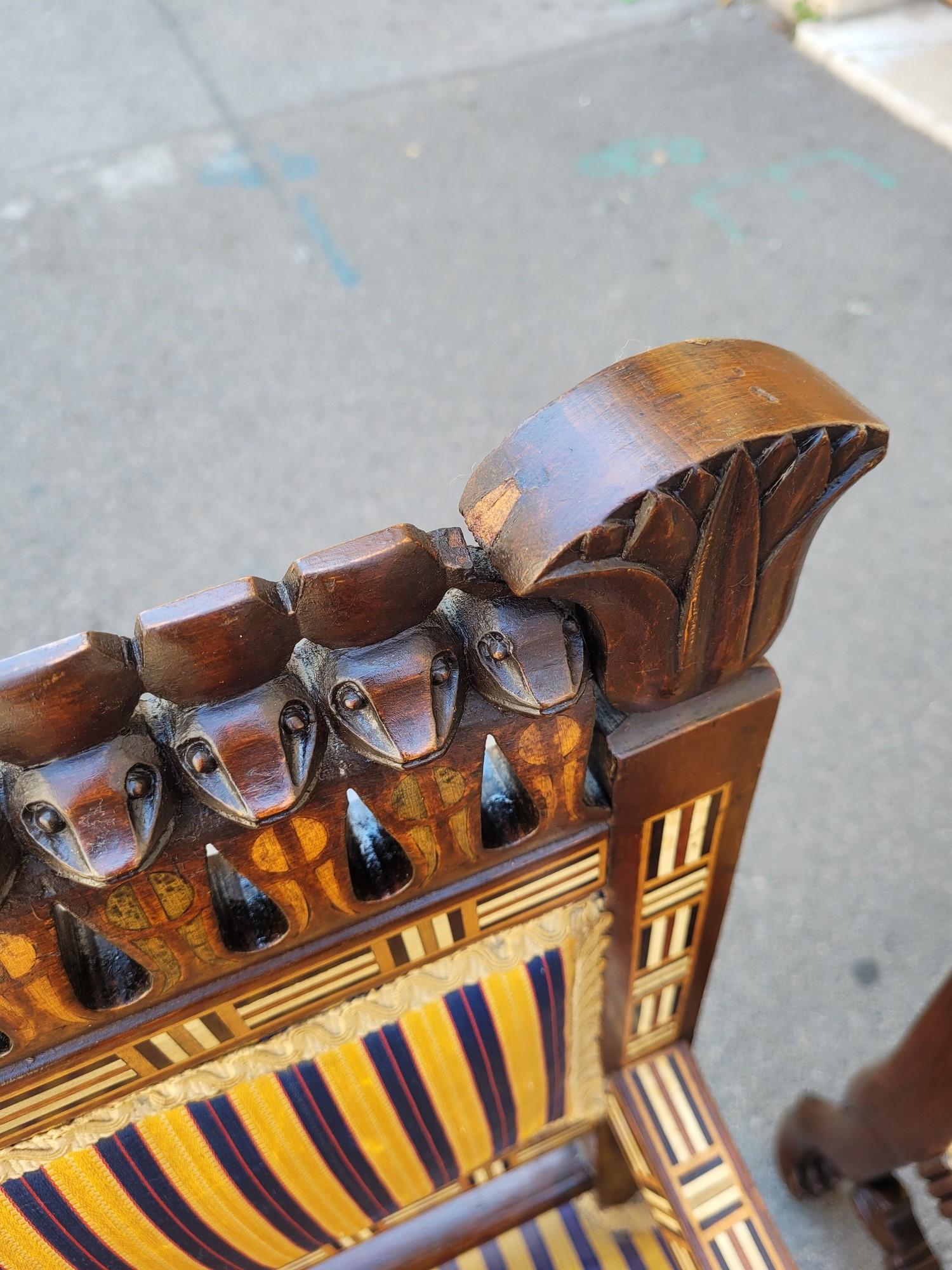 19th Century Maison Parvis, Rare Salon Egyptomania, Late 19th Early 20th Century For Sale