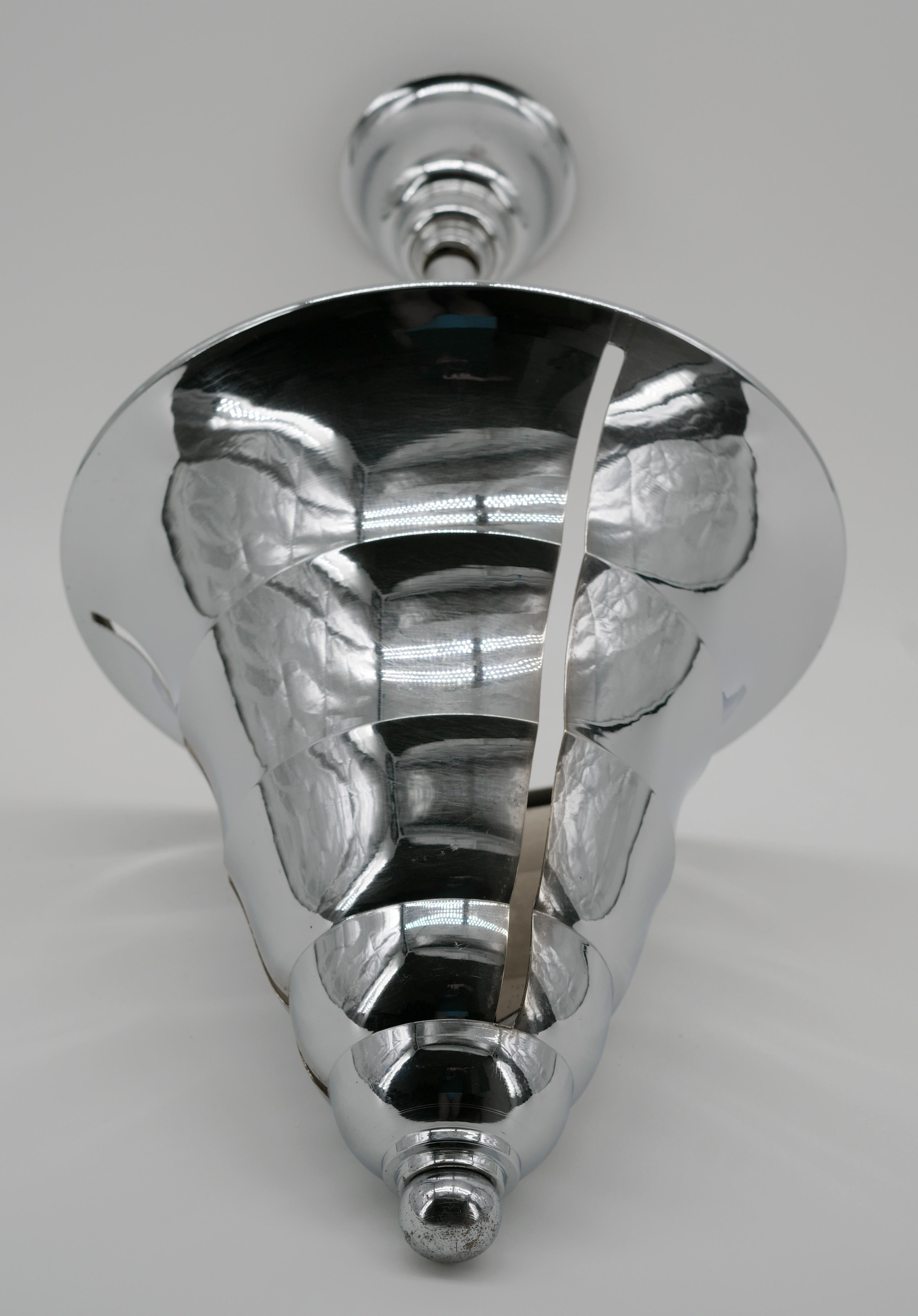 Lustre Art Déco moderniste français Maison Petitot, 1920 en vente 8