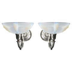 Maison Petitot / Gauthier French Art Deco Wall Sconce Pair, 1920