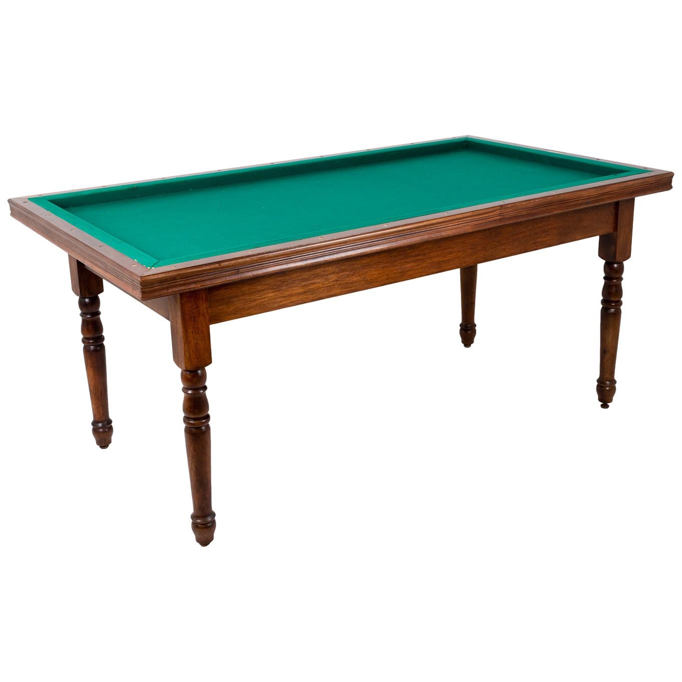 Maison Philippe Malige, Louis-Philippe Style French Billiard Table, 1950s