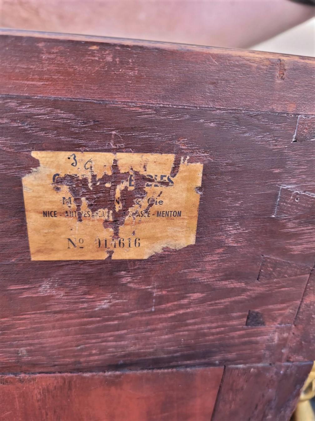 Marqueterie Maison Pretot, Credenza in intarsio e bronzo, Napoleone III, Xixth Centurywoo in vendita
