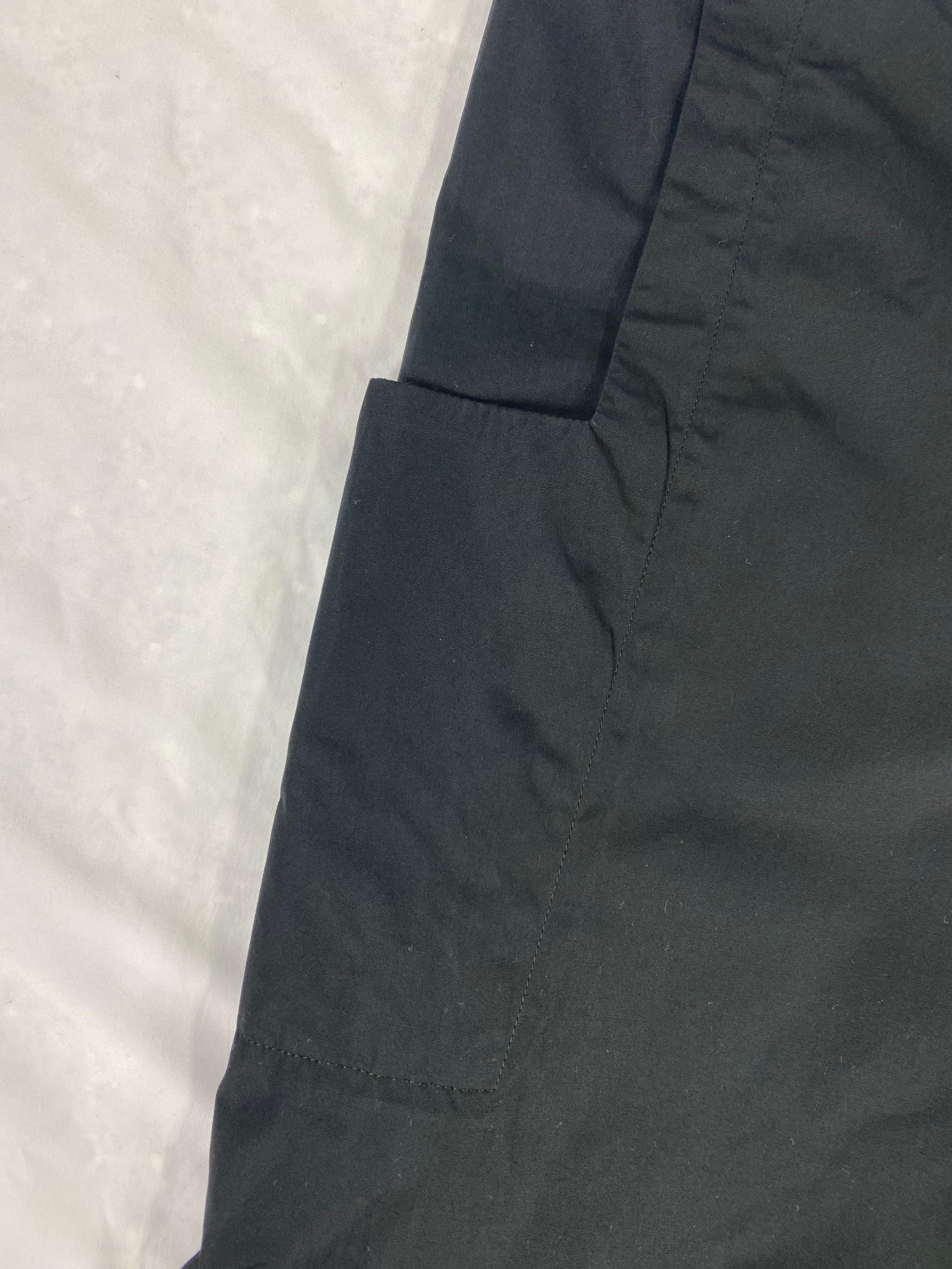 Product details:

The pants are made out of 100% cotton, it features straight leg style, high waist with side pockets and tie closure at the waist.