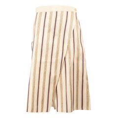 Maison Rabih Kayrouz Striped Glitter Accent Skirt Size S