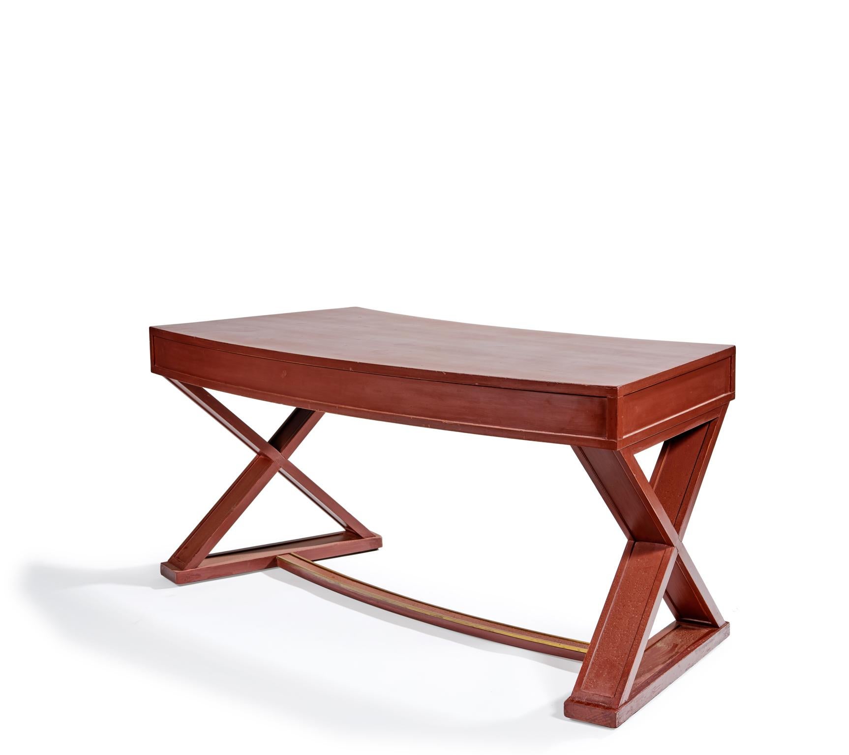 Maison Ramsay attributed desk 1950 In Fair Condition For Sale In Paris, FR