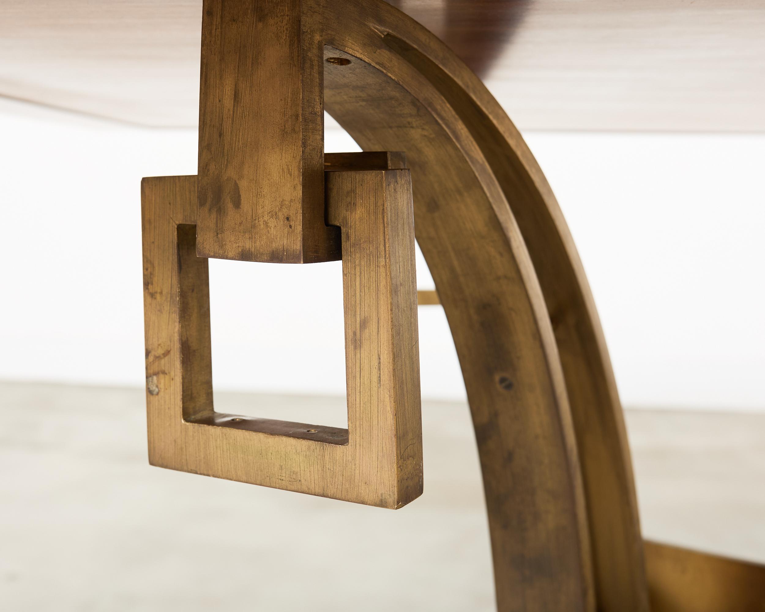 Maison Ramsay Attributed Neoclassical Bronze Dining Table 10 Ft en vente 4