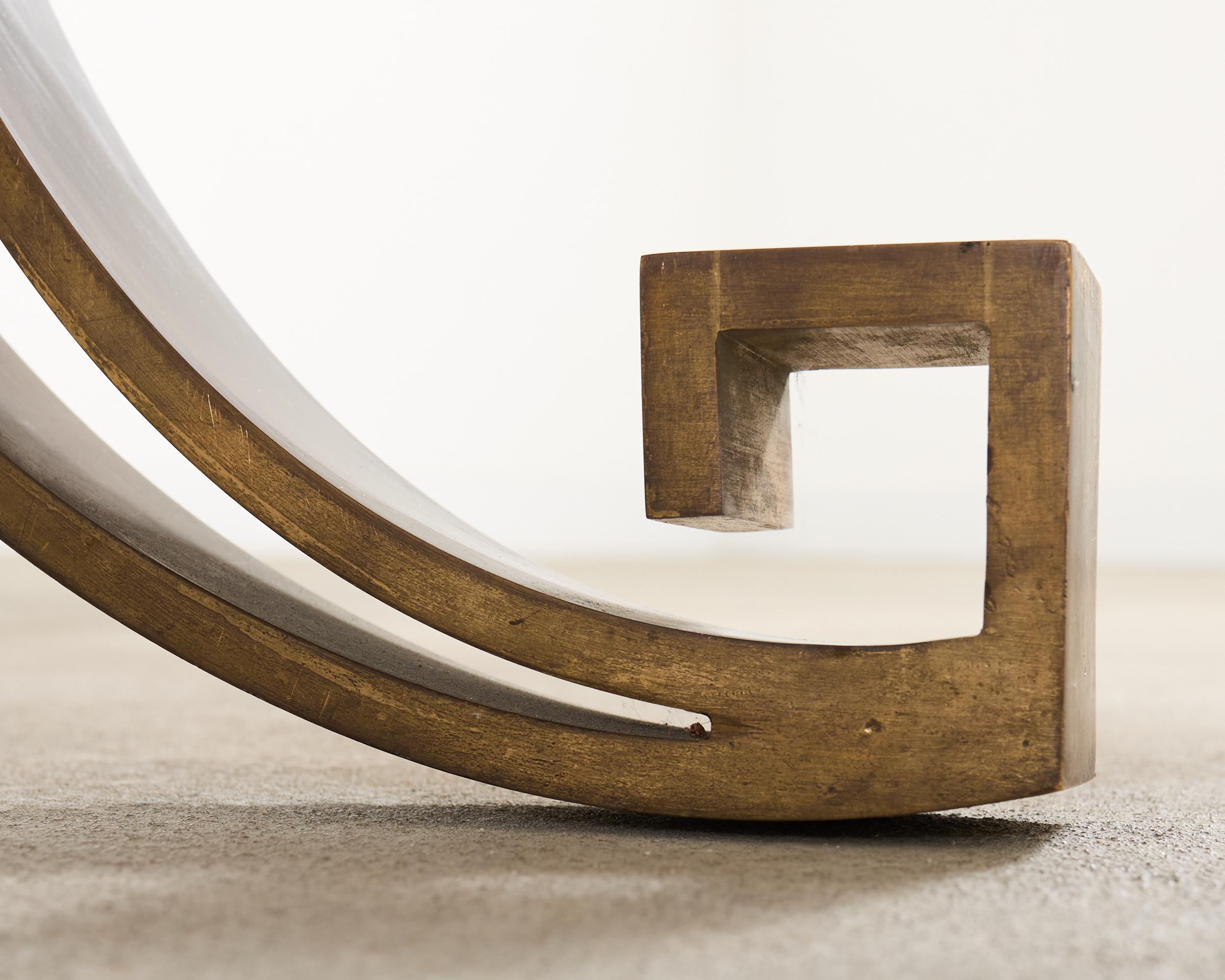 Maison Ramsay Attributed Neoclassical Bronze Dining Table 10 Ft en vente 6