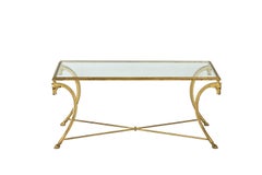 Maison Ramsay, Coffee Table in Gilt Iron, 1950’s