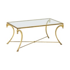 Maison Ramsay, Coffee Table in Gilt Iron, 1950’s