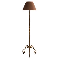 Maison Ramsay, lampadaire, métal, tissu, France, années 1970
