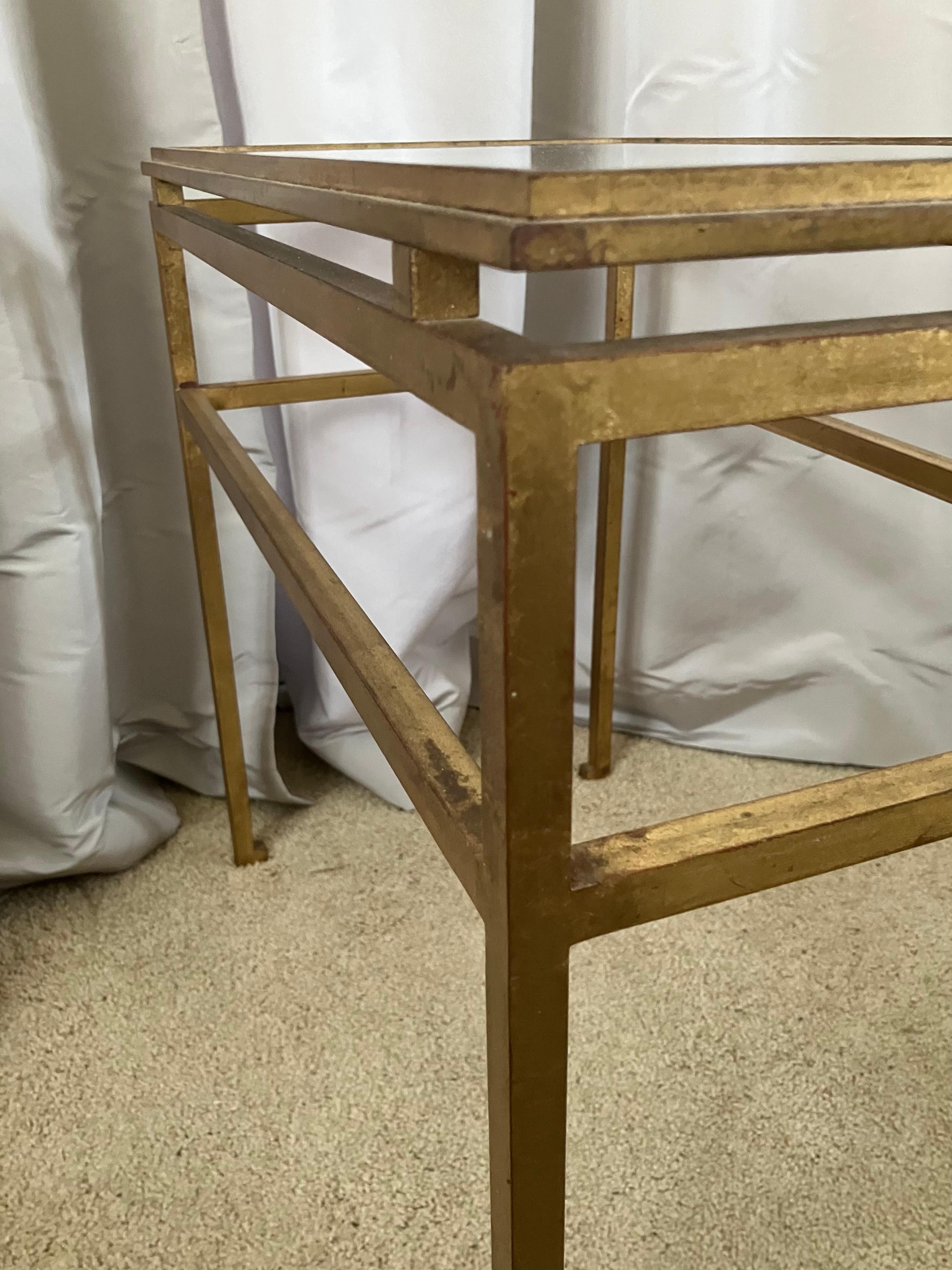 Maison Ramsay Gilt Iron Table For Sale 3