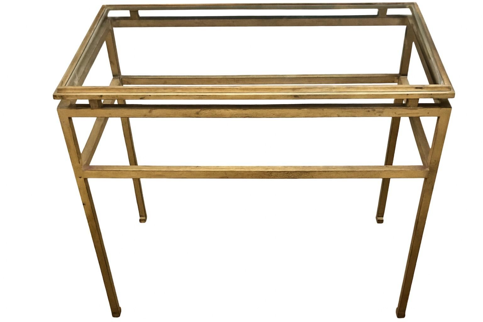 Maison Ramsay Gilt Iron Table For Sale 1