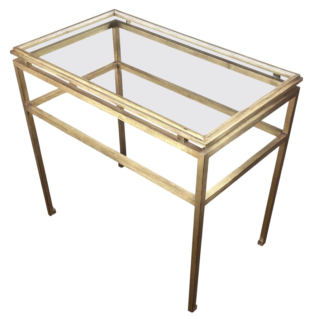 Maison Ramsay Gilt Iron Table For Sale