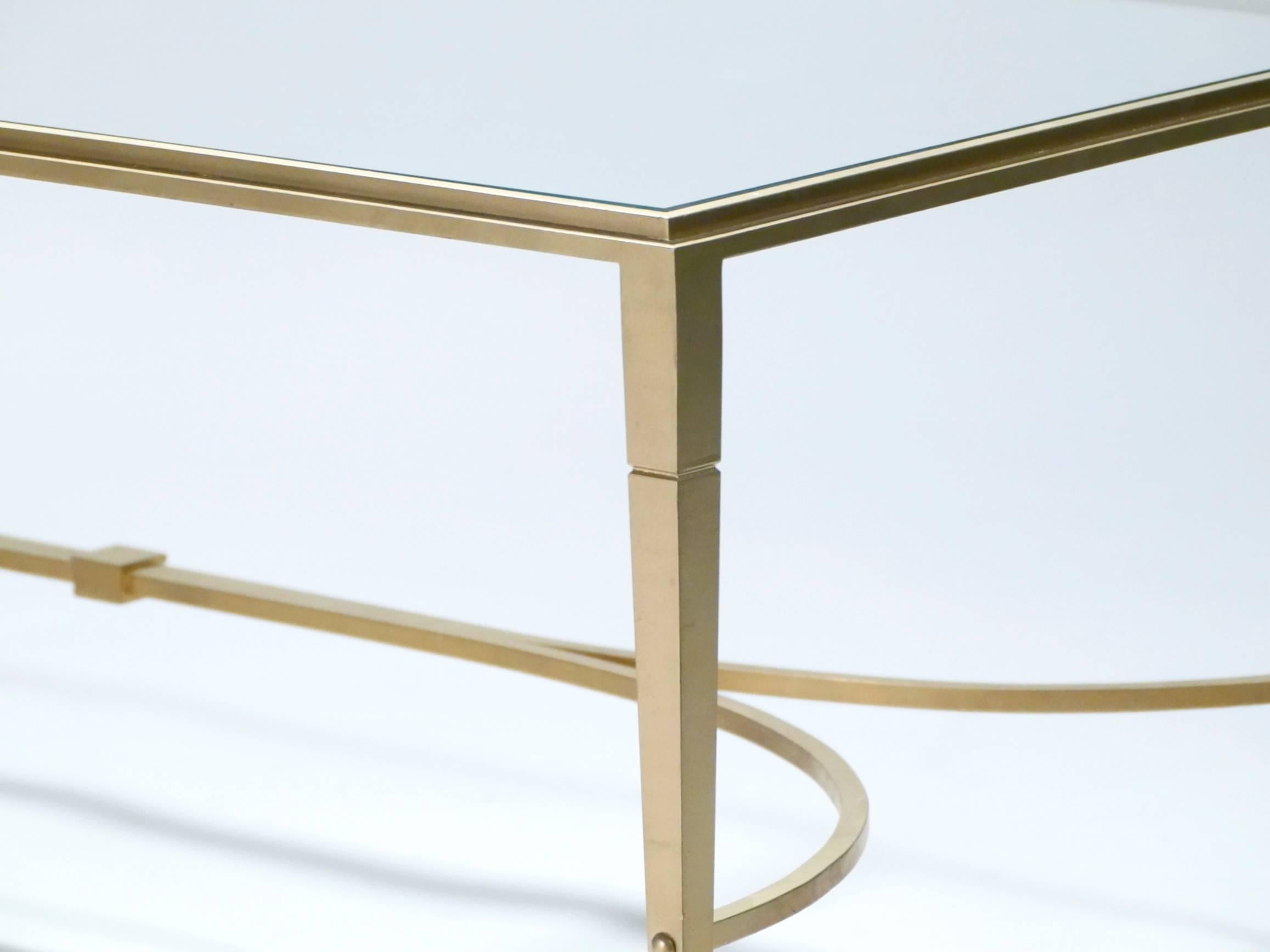 Maison Ramsay Gilt Wrought Iron Coffee Table, 1960s 3