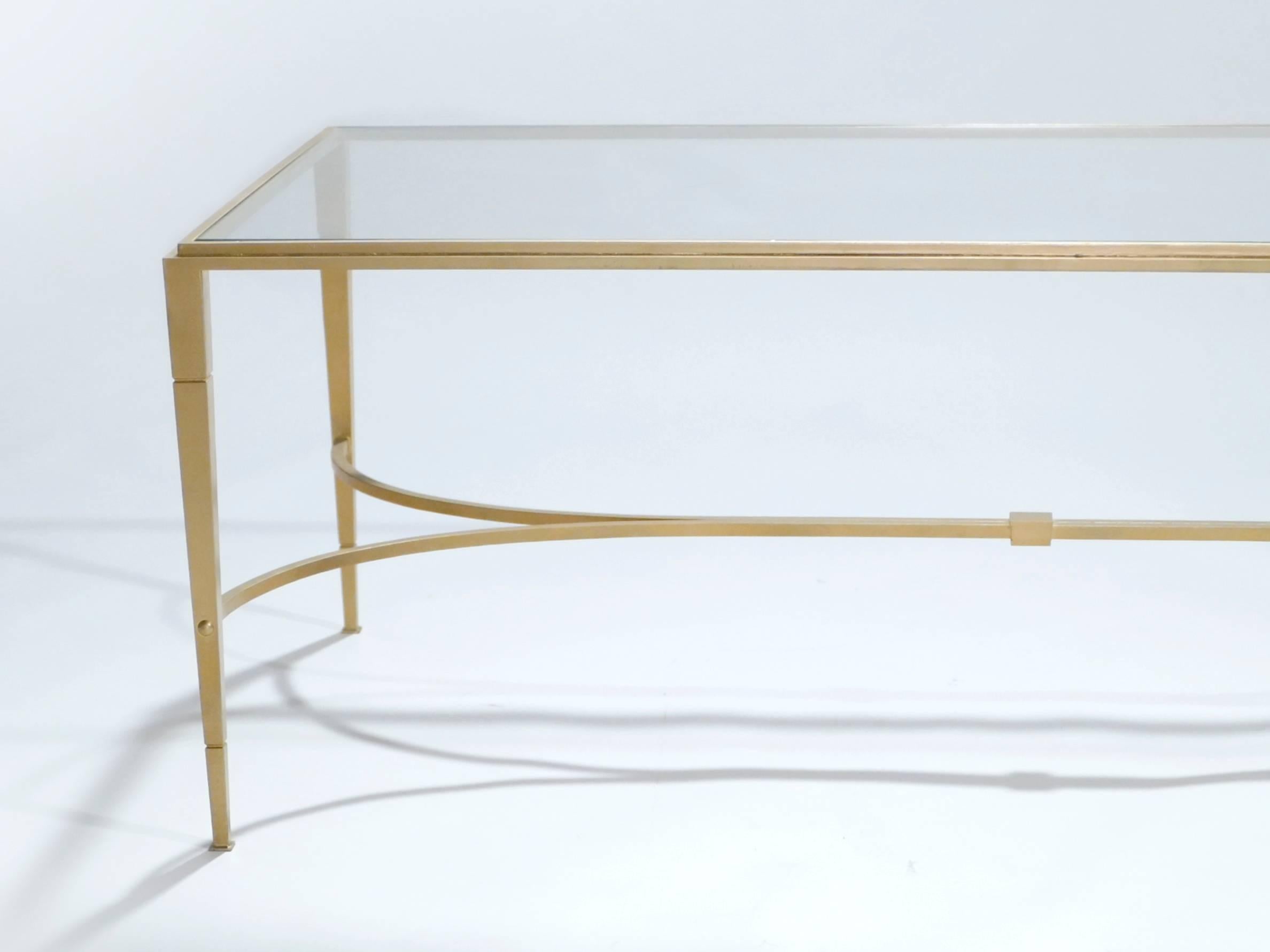 Mid-20th Century Maison Ramsay Gilt Wrought Iron Coffee Table, 1960s