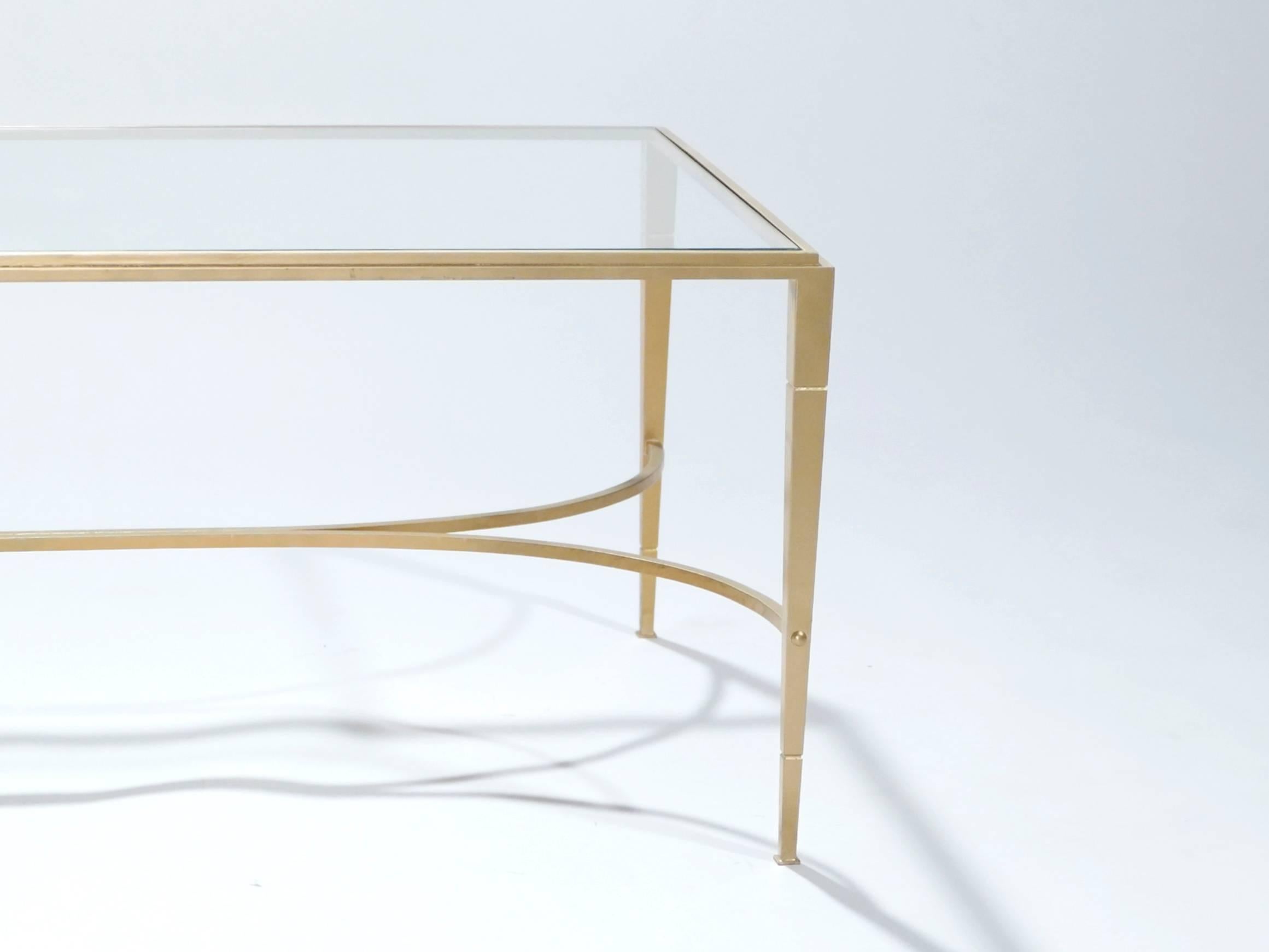 Gold Maison Ramsay Gilt Wrought Iron Coffee Table, 1960s