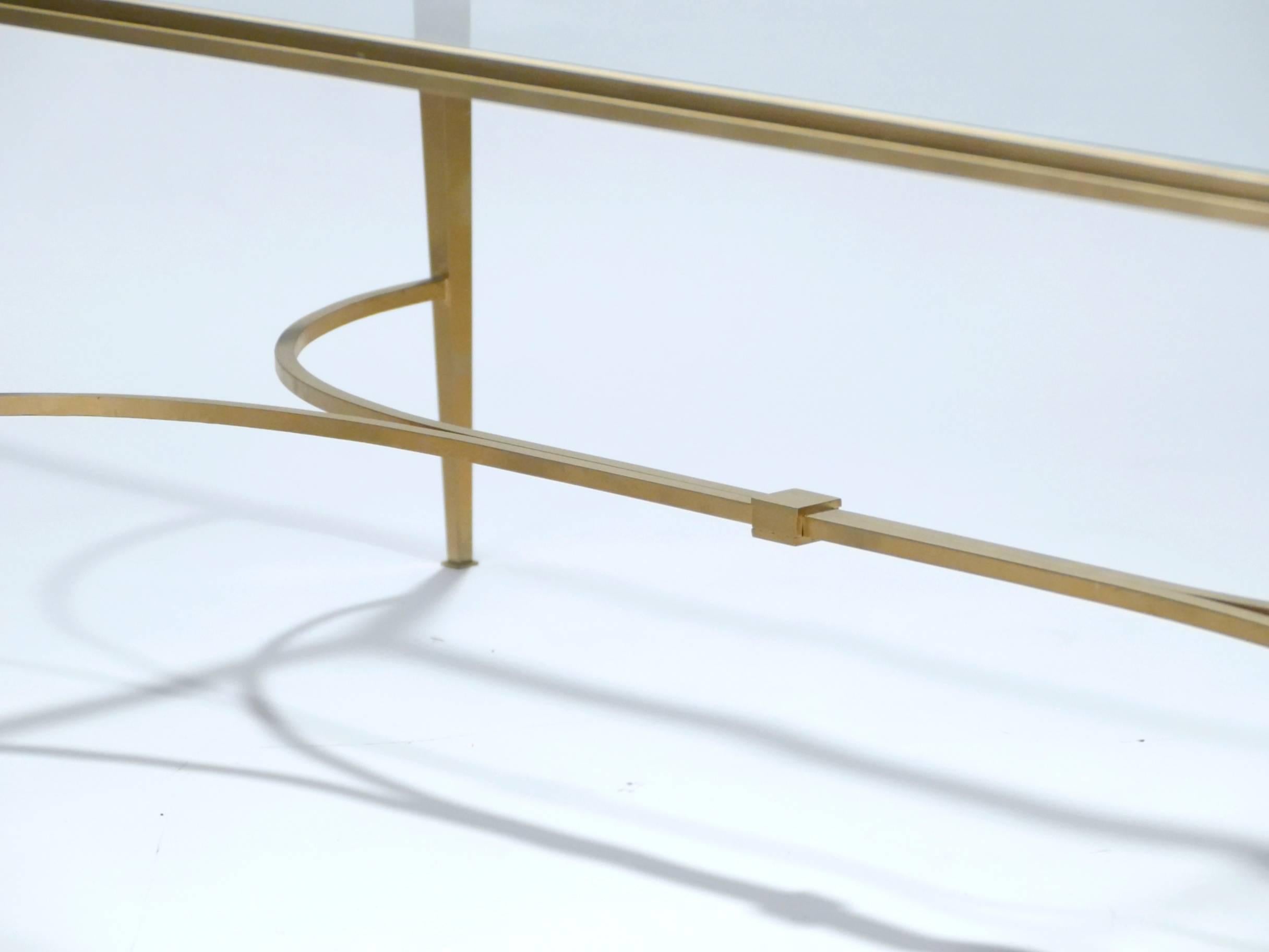 Maison Ramsay Gilt Wrought Iron Coffee Table, 1960s 2