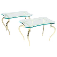 Maison Ramsay Hollywood Regency Side Tables with Cabriole Legs