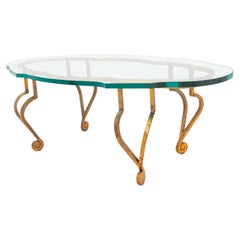 Maison Ramsay Style Gilded Wrought Iron Low Table