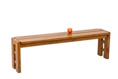 Maison Regain, Bench in Elm, 1960's