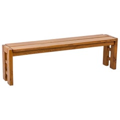 Maison Regain, Bench in Elm, 1960's