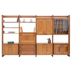 Retro Maison Regain, Bookcase-Shelf in Elm, 1960s