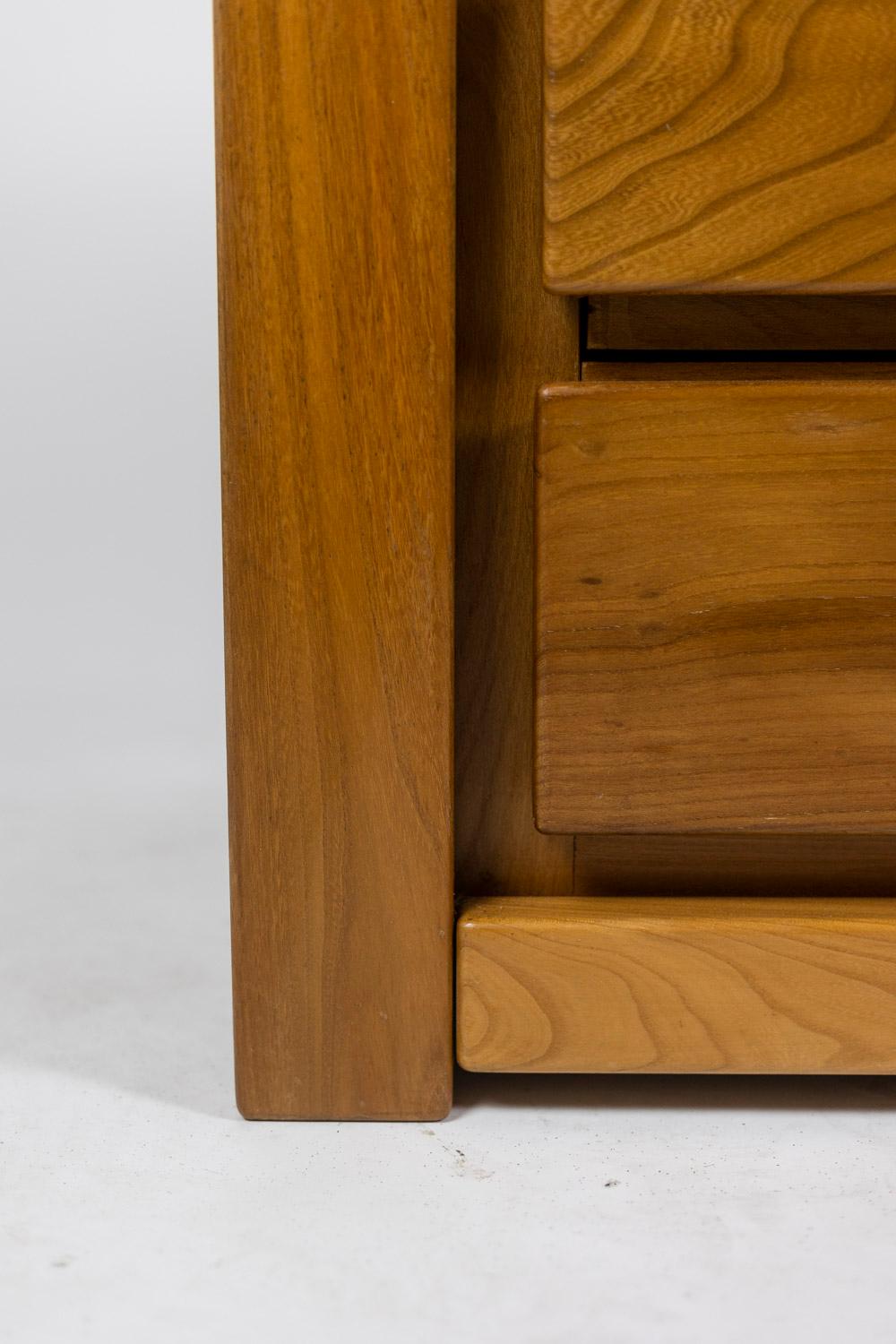 Maison Regain, Chest of Drawers in Elm, 1960’s 5