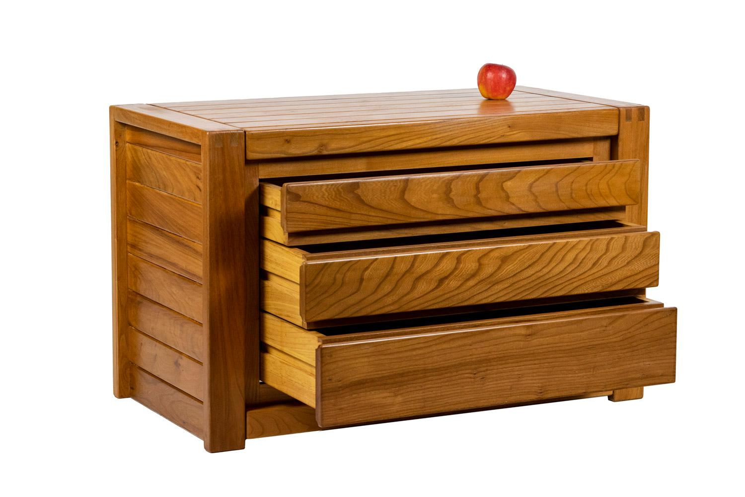 Maison Regain, Chest of Drawers in Elm, 1960’s For Sale 7