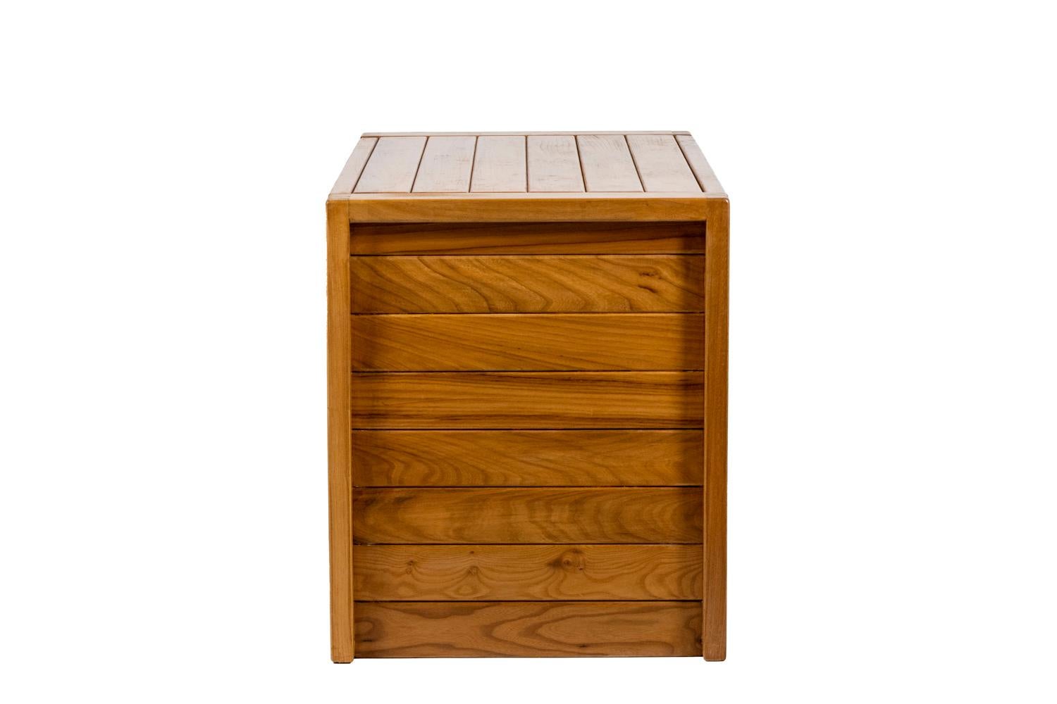 20th Century Maison Regain, Chest of Drawers in Elm, 1960’s For Sale