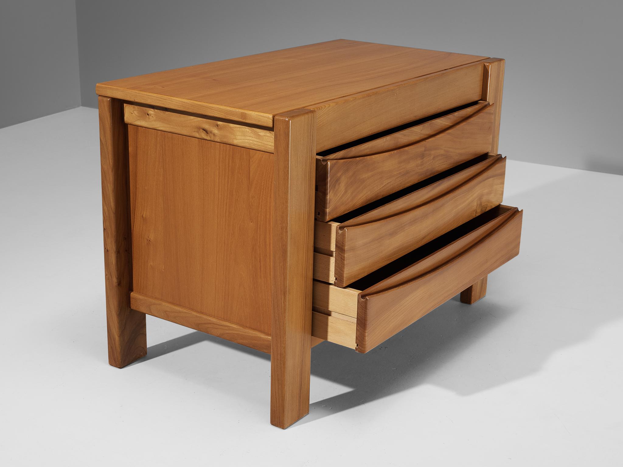 French Maison Regain Chest of Drawers in Solid Elm  For Sale