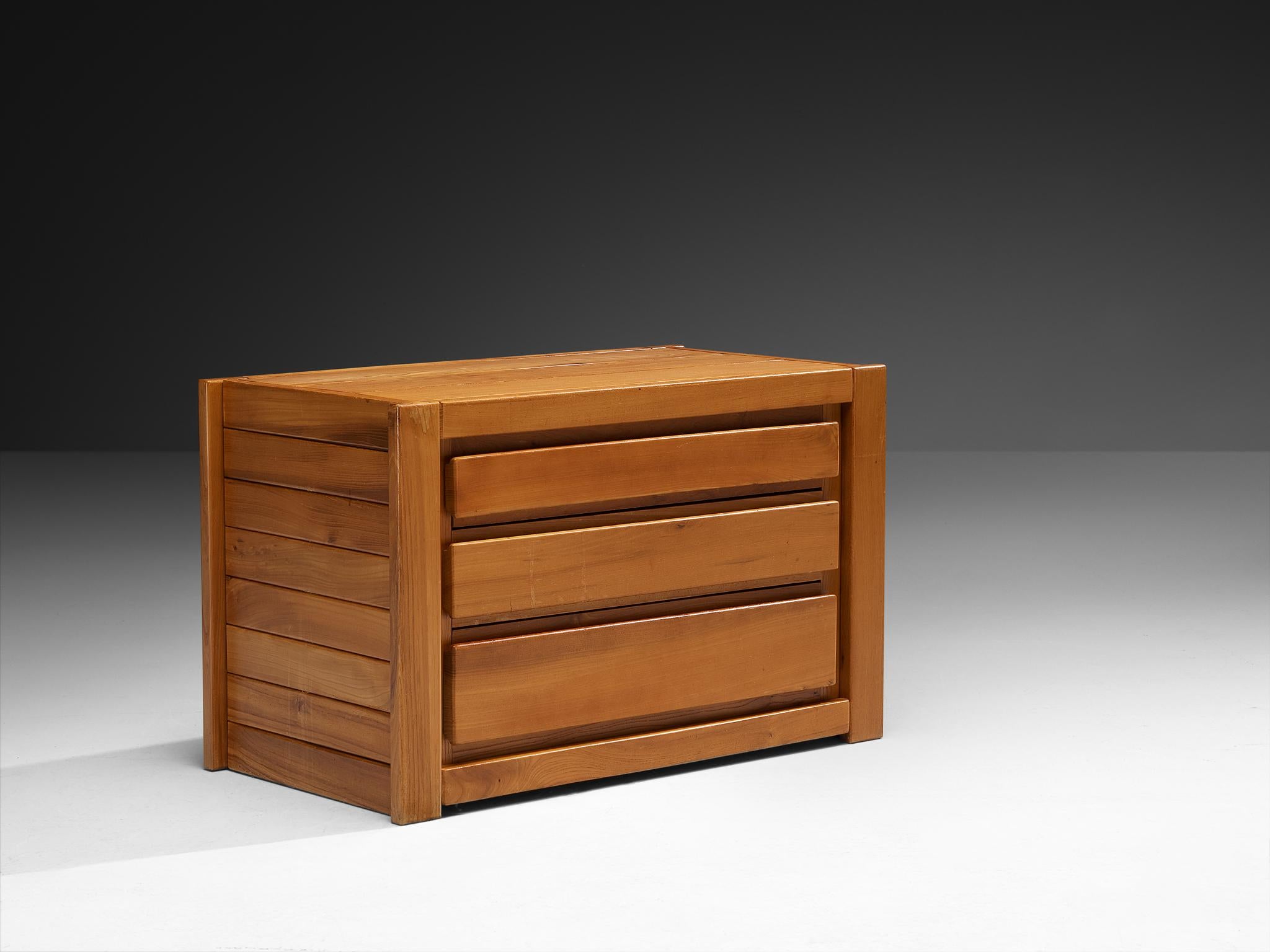 Maison Regain Chests of Drawers or Nightstands in Solid Elm In Good Condition For Sale In Waalwijk, NL