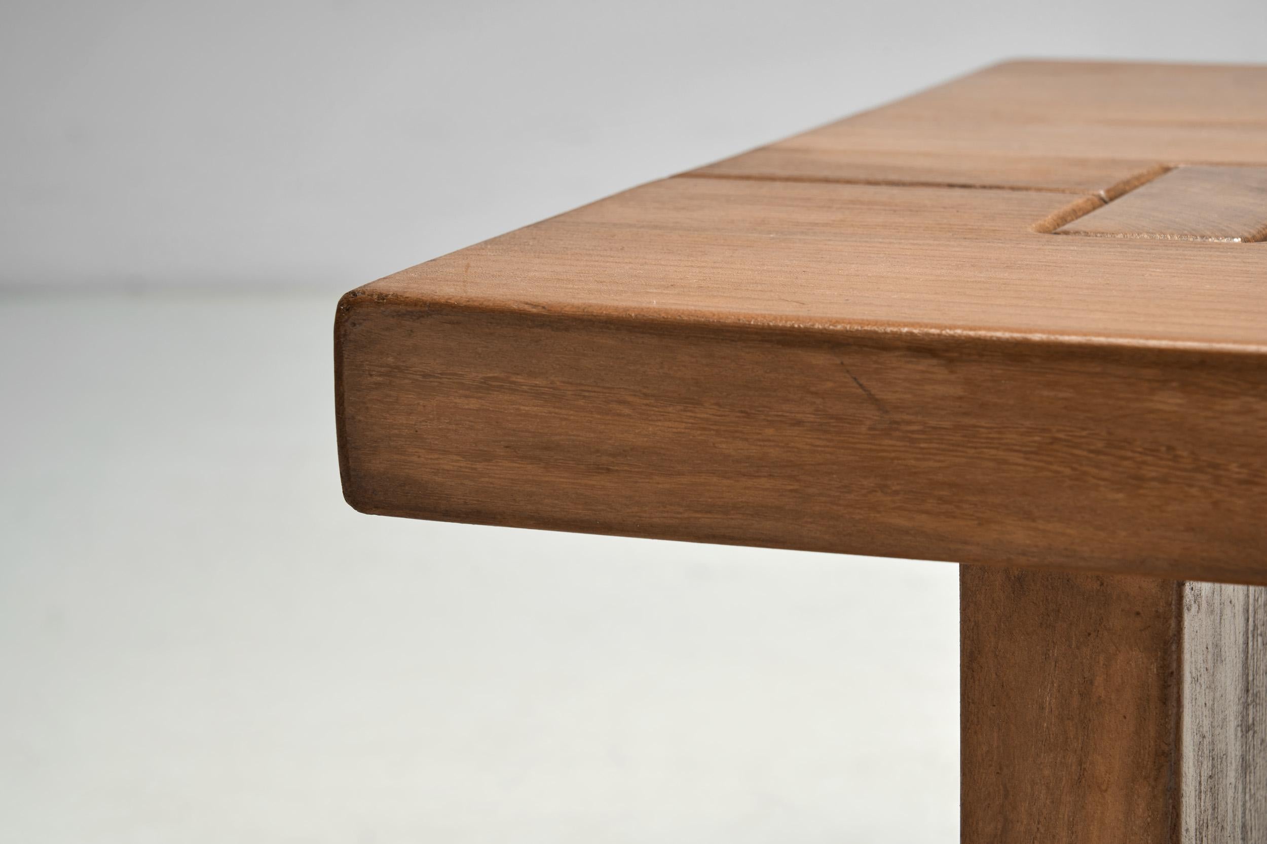Table basse Maison Regain en orme, France, années 1980 5