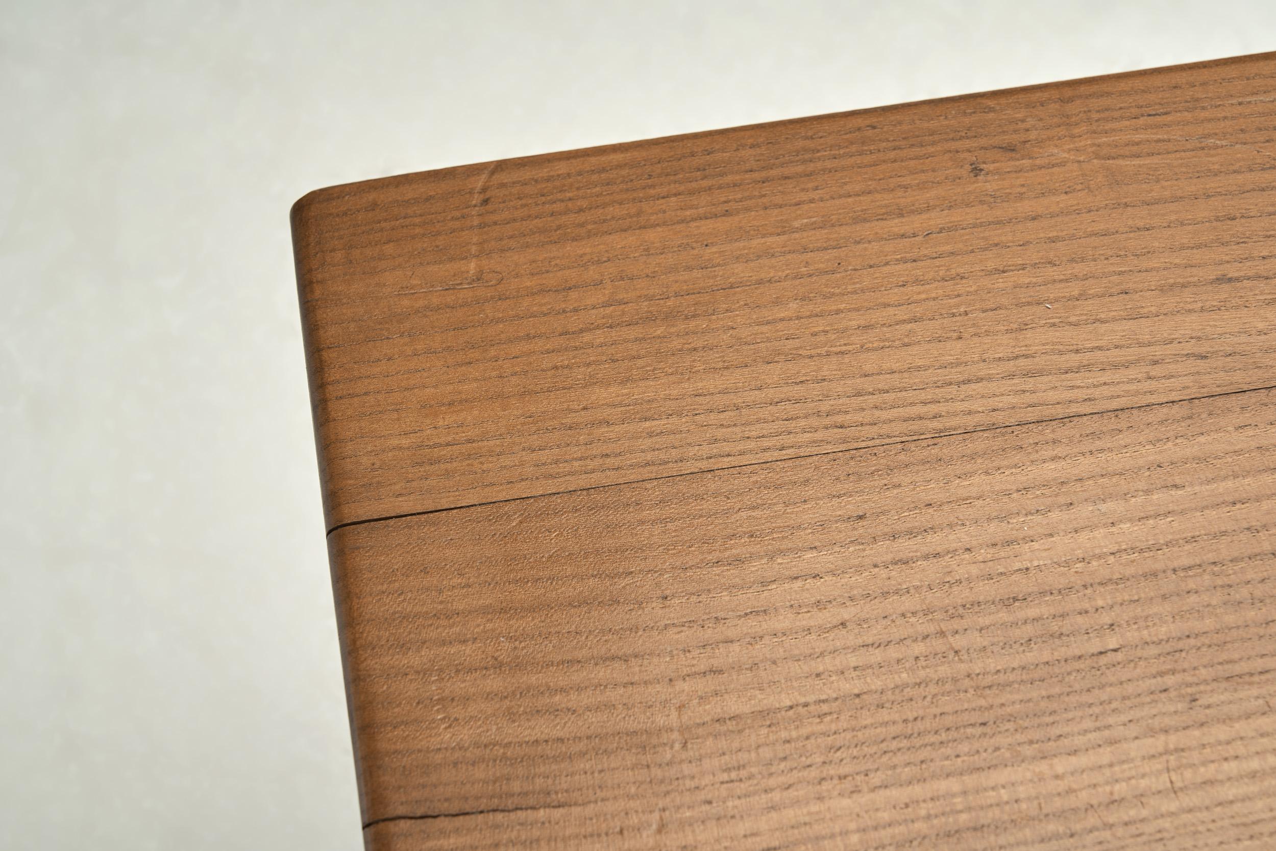 Table basse Maison Regain en orme, France, années 1980 1