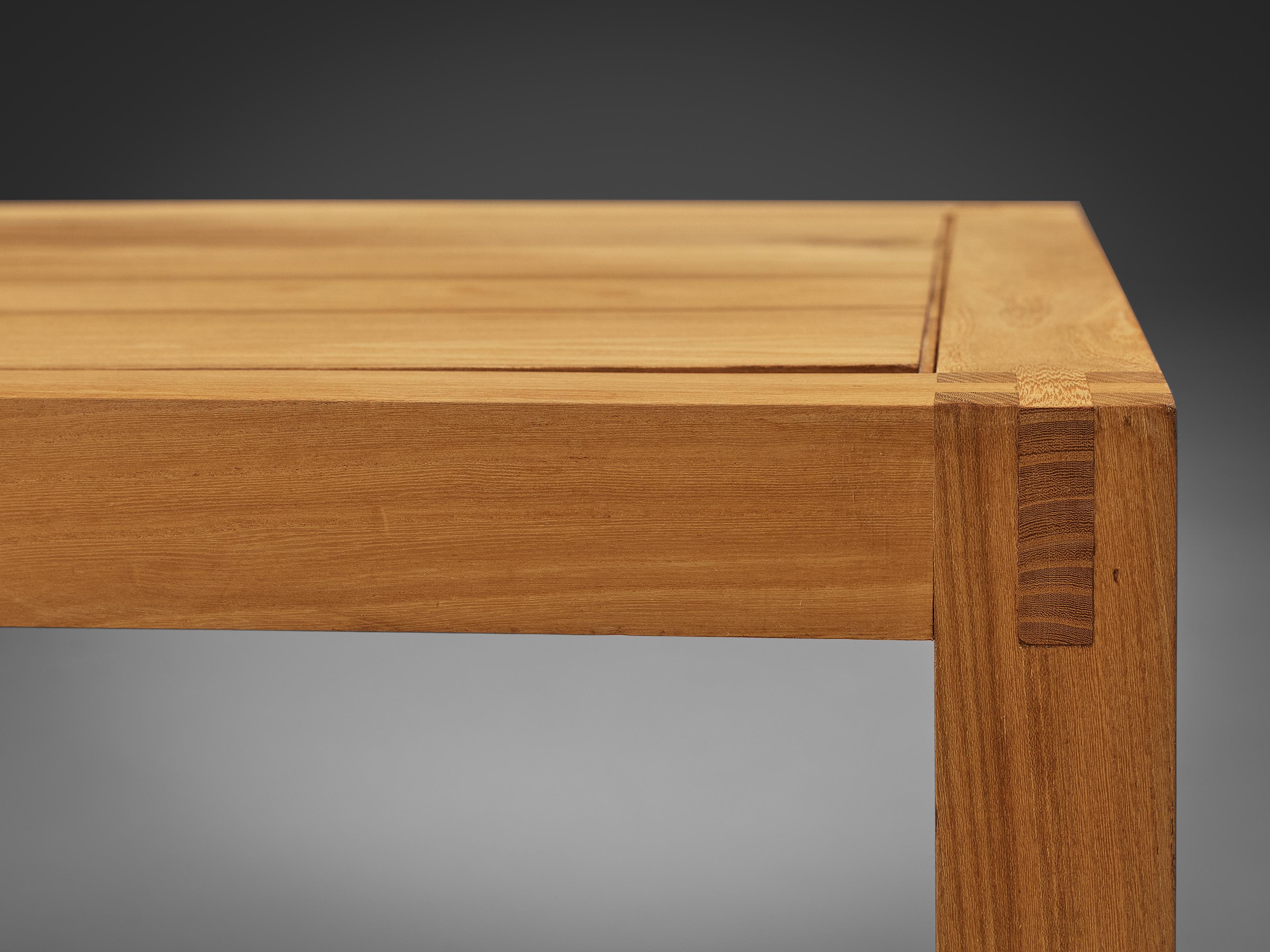 Maison Regain Cubic Side Table in Solid Elm 2
