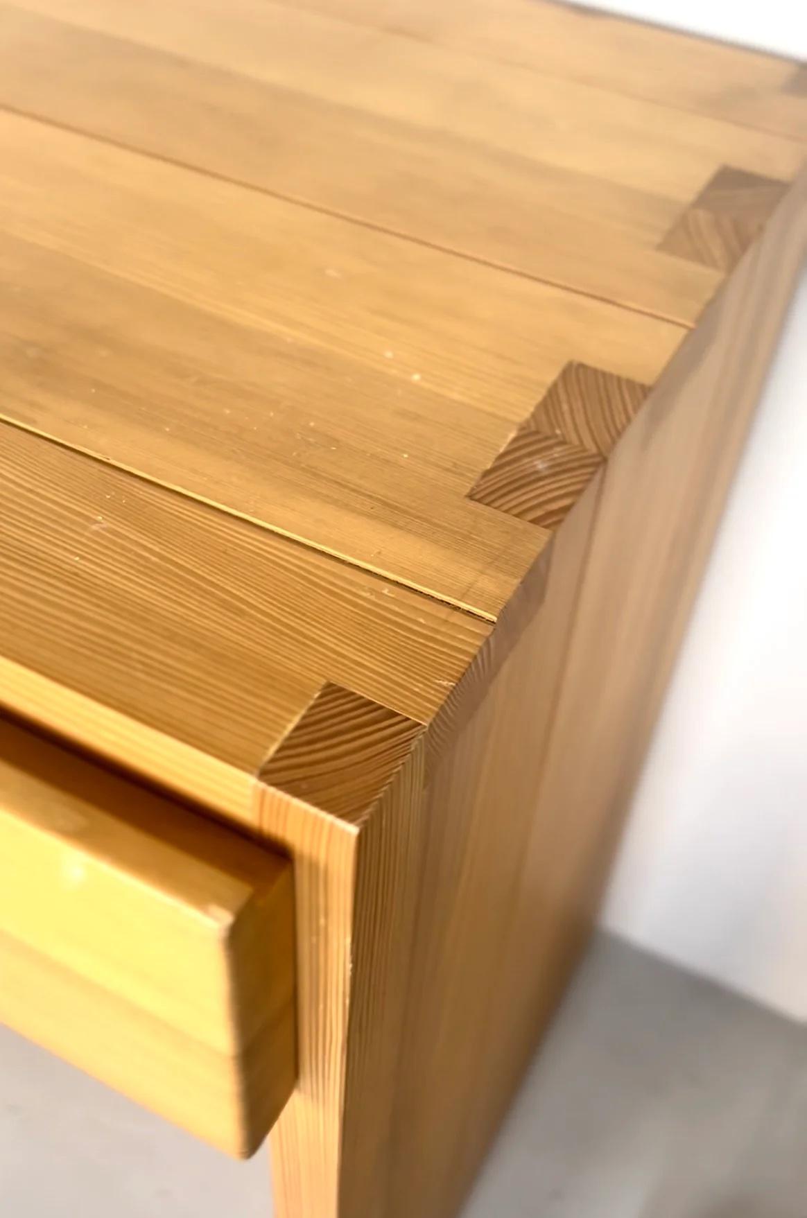 Mid-Century Modern Maison Regain Desk Set in Solid Elm For Sale