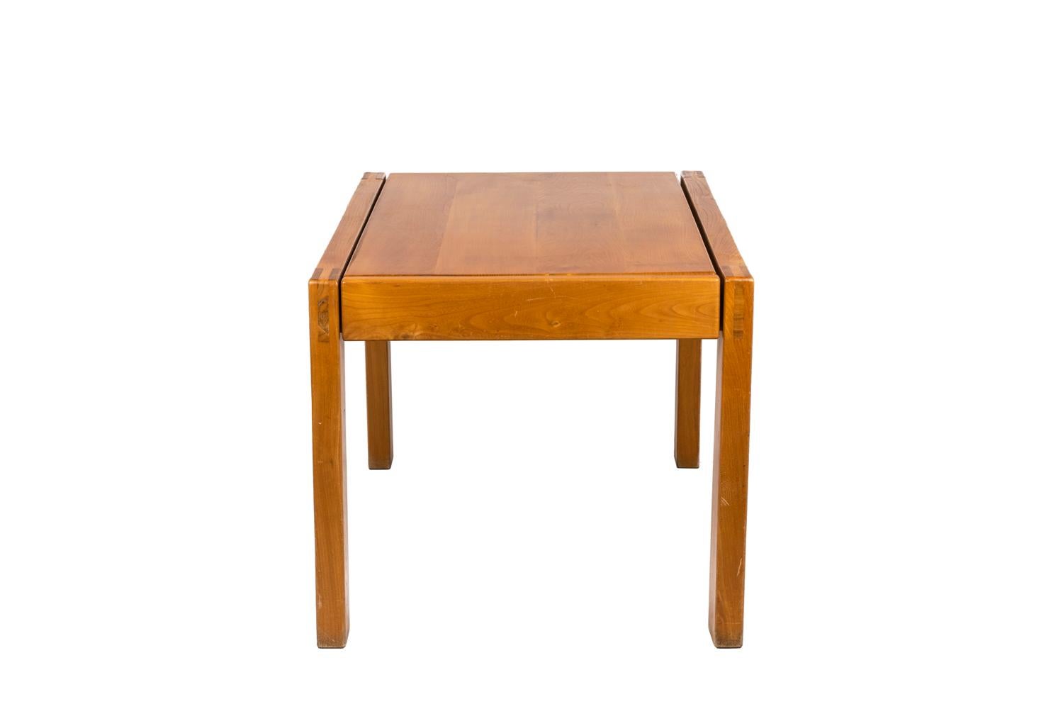 20th Century Maison Regain, Dinning Table in Elm, 1960's