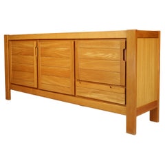 Maison Regain Elm Sideboard, France, 1970s